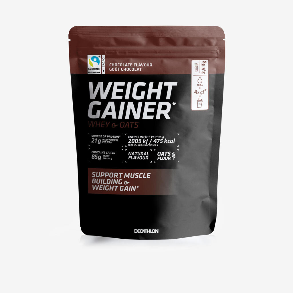 Weight gainer srvátkovo-ovsený s príchuťou čokolády, 2,5 kg